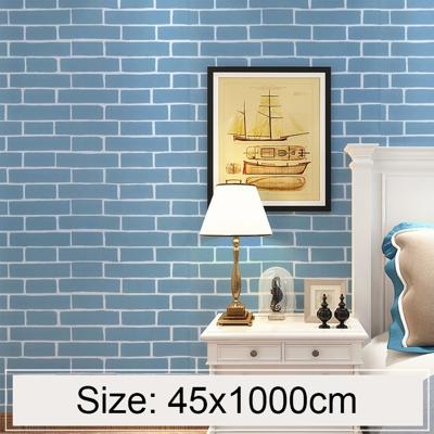 Mediterrane baksteen creatieve 3D steen baksteen decoratie behang Stickers slaapkamer woonkamer muur waterdicht Wallpaper Roll grootte: 45 * 1000cm