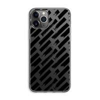 Zwarte vegen: iPhone 11 Pro Max Transparant Hoesje