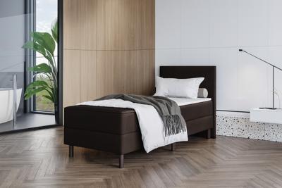 OP=OP Boxspring Basic 80 x 200 Zwart - Incl. Hocker
