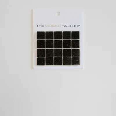 The Mosaic Factory Amsterdam Mozaiek Tegel Vierkant - Donker Bruin Glas Basic 322x322 mm