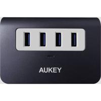 Aukey CB-H5 USB 3.2 Gen 1-, USB 2.0-combi-hub 4 poorten Grijs-wit