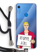 Gimme a call: Huawei Y6s Transparant Hoesje met koord