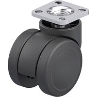Blickle LKDB-PUA 50G-P20 Kunststof dubbel zwenkwiel Wieldiameter: 50 mm Draagvermogen (max.): 50 kg 1 stuk(s)
