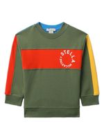 Stella McCartney Kids pull à logo imprimé - Vert - thumbnail