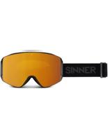 Sinner Aura Goggle Ski / Snowboard Bril (matt Zwart / Oranje ) Matt Black Db Fl Orng Mr Vt+db Pnk