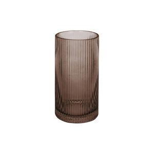 Present Time Vase Allure Straight Glass Chocolate brown