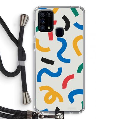 Illustratieve pop 2: Samsung Galaxy M31 Transparant Hoesje met koord