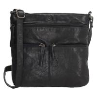 Hide & Stitches Paint Rock Leather Shoulder Bag-Black Hide & Stitches Paint Rock Leather Shoulder Bag-Black
