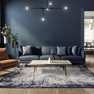Easy Living - Vloerkleed Kuza Border Navy Rug -