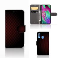 Samsung Galaxy A40 | Telefoon Hoesje | Geruit Rood