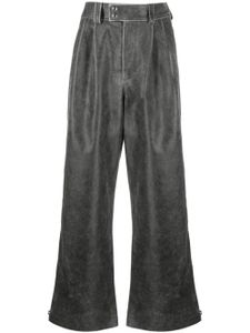 Vaquera pantalon ample à taille ceinturée - Noir