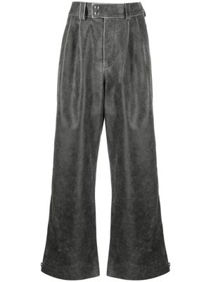 Vaquera pantalon ample à taille ceinturée - Noir