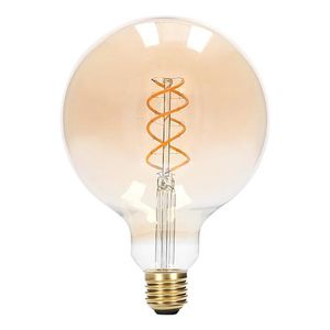 LED E27-G125 Filament 5 Watt - 1800K - Goud - Dimbaar - 250 Lm