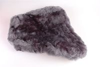 Zadeldek schapenvacht groot A-kwaliteit grijs