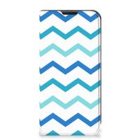 Samsung Galaxy Xcover 6 Pro | Hoesje met Magneet | Zigzag Blauw