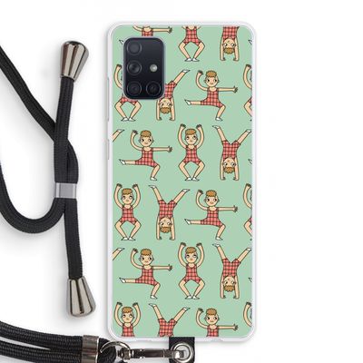 Gymboys: Samsung Galaxy A71 Transparant Hoesje met koord