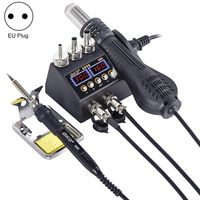 Hot Air Desoldering Station Dual Digital Display Twee in één temperatuurregeling Elektrische soldeerijzeren soldeerstation EU-plug