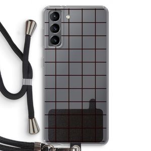 Rooster: Samsung Galaxy S21 Transparant Hoesje met koord