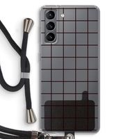 Rooster: Samsung Galaxy S21 Transparant Hoesje met koord
