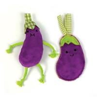 Happy Pet tabby patch aubergines met catnip