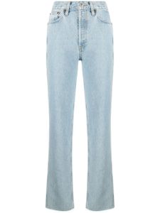 RE/DONE jean droit 90s à taille haute - Bleu