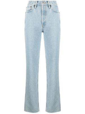 RE/DONE jean droit 90s à taille haute - Bleu