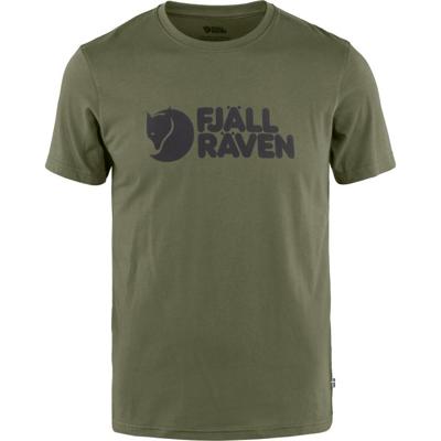 Fjallraven Logo T-shirt Heren Laurel Green XL