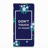 Samsung Galaxy S10 Plus Design Case Flowers Blue DTMP - thumbnail