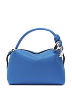 JW Anderson small Corner leather tote bag - Bleu