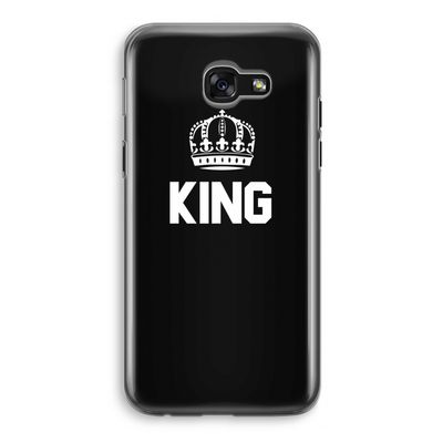 King zwart: Samsung Galaxy A5 (2017) Transparant Hoesje