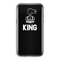King zwart: Samsung Galaxy A5 (2017) Transparant Hoesje