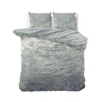 Dekbedovertrek Katoen-Satijn - Despina Blue - Tweepersoons (200x200 Cm) - Wit & Blauw & Meerkleurig Katoen-satijn - - Manilla - Dekbed-Discounter.nl