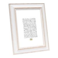 Deknudt Fotokader wit met naturelkleurig accent 13x18 S221H1