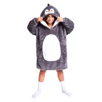 Noxxiez knuffel hoodie medium trui pinguin, tot 160cm
