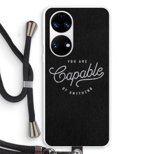 Capable: Huawei P50 Transparant Hoesje met koord