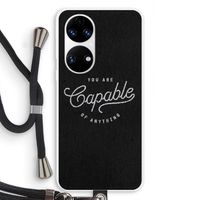 Capable: Huawei P50 Transparant Hoesje met koord