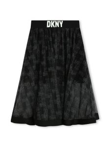 Dkny Kids jupe à motif monogrammé - Noir