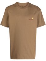 Carhartt WIP t-shirt en coton à logo brodé - Marron