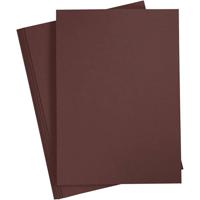 Hobby karton - A4 formaat - 20x vellen - donkerbruin - 180 grams - papier - knutselen Hobby karton - A4 formaat - 20x vellen - donkerbruin - 180 grams - papier - knutselen