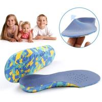 Een paar kinderen platte voetboog steun inlegzolen orthopedische schoen binnenzool maat: 26-28cm Een paar kinderen platte voetboog steun inlegzolen orthopedische schoen binnenzool maat: 26-28cm