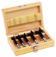 Promat Kunstboorset | 5-delig met hardmetalen inzetstukken | d. 15, 20, 25, 30, 35 mm | houten koffer - 4000863755 4000863755