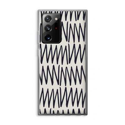 Marrakech Zigzag: Samsung Galaxy Note 20 Ultra / Note 20 Ultra 5G Transparant Hoesje