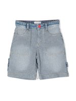 Marc Jacobs Kids bermuda en jean à rayures - Bleu