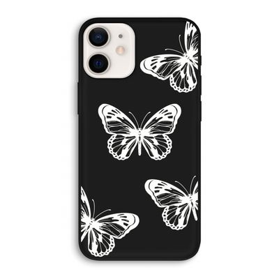 White butterfly: iPhone 12 Biologisch afbreekbaar hoesje