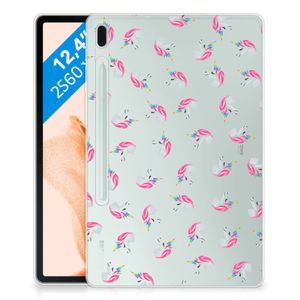 Hippe Hoes voor Samsung Galaxy Tab S7FE Unicorns