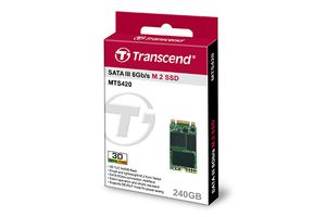 Transcend 420S SATA M.2 SSD 2242 harde schijf 240 GB M.2 SATA 6 Gb/s
