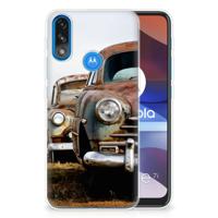 Motorola Moto E7/E7i Power | Siliconen hoesje | met foto Vintage Auto