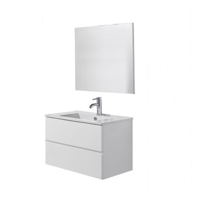 Badmeubelset London Basis 80 cm incl. Spiegel Wit Aquasplash