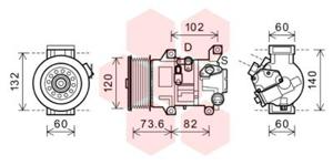 Van Wezel Airco compressor 5300K610