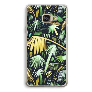 Tropical Palms Dark: Samsung A3 (2017) Transparant Hoesje